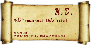 Mármarosi Dániel névjegykártya